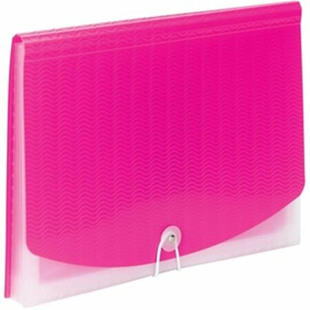 PEN2PAPER 8.5 x 11 in. 7-Pocket Poly Expanding File, Pink PE2656725